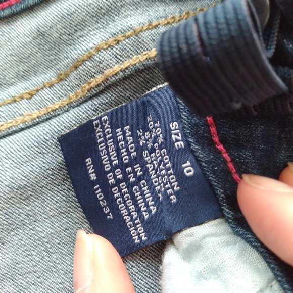 #357 Girls Vigoss Straight Blue Jeans Stevie - Picture 6 of 14